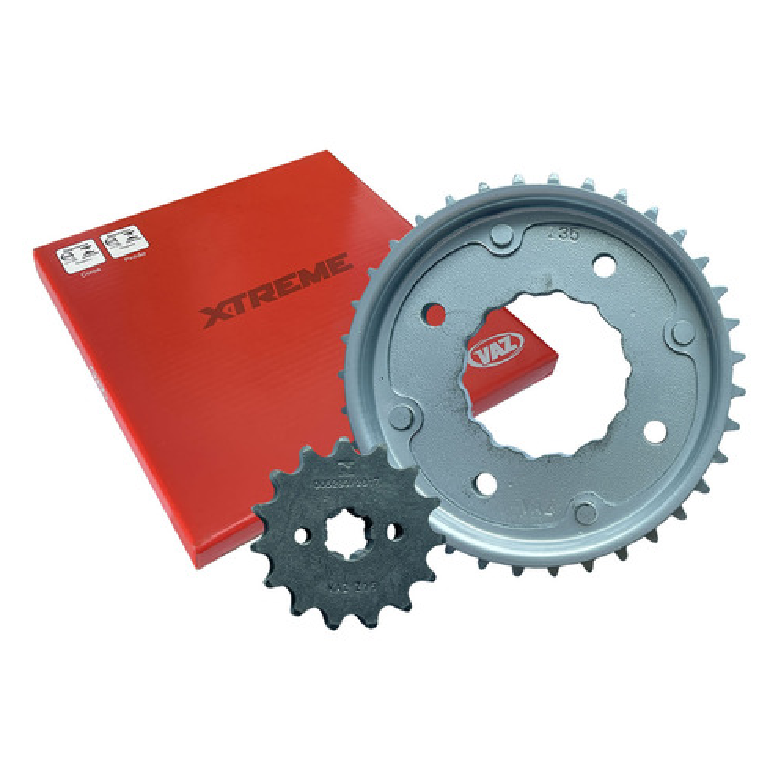 Kit da Coroa e Pinhão para Honda Biz 100 - Vaz - HCP0004T