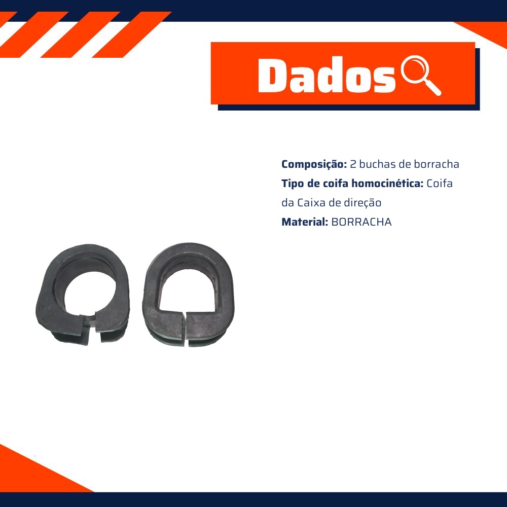 Kit de mancais da caixa de direção - Kit & Cia - 30597