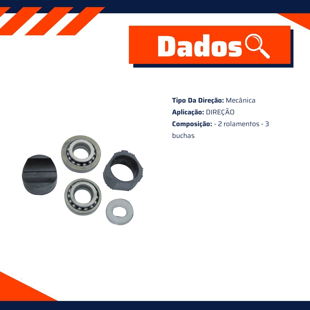 Kit de reparo da caixa de direção - Kit & Cia - 30362
