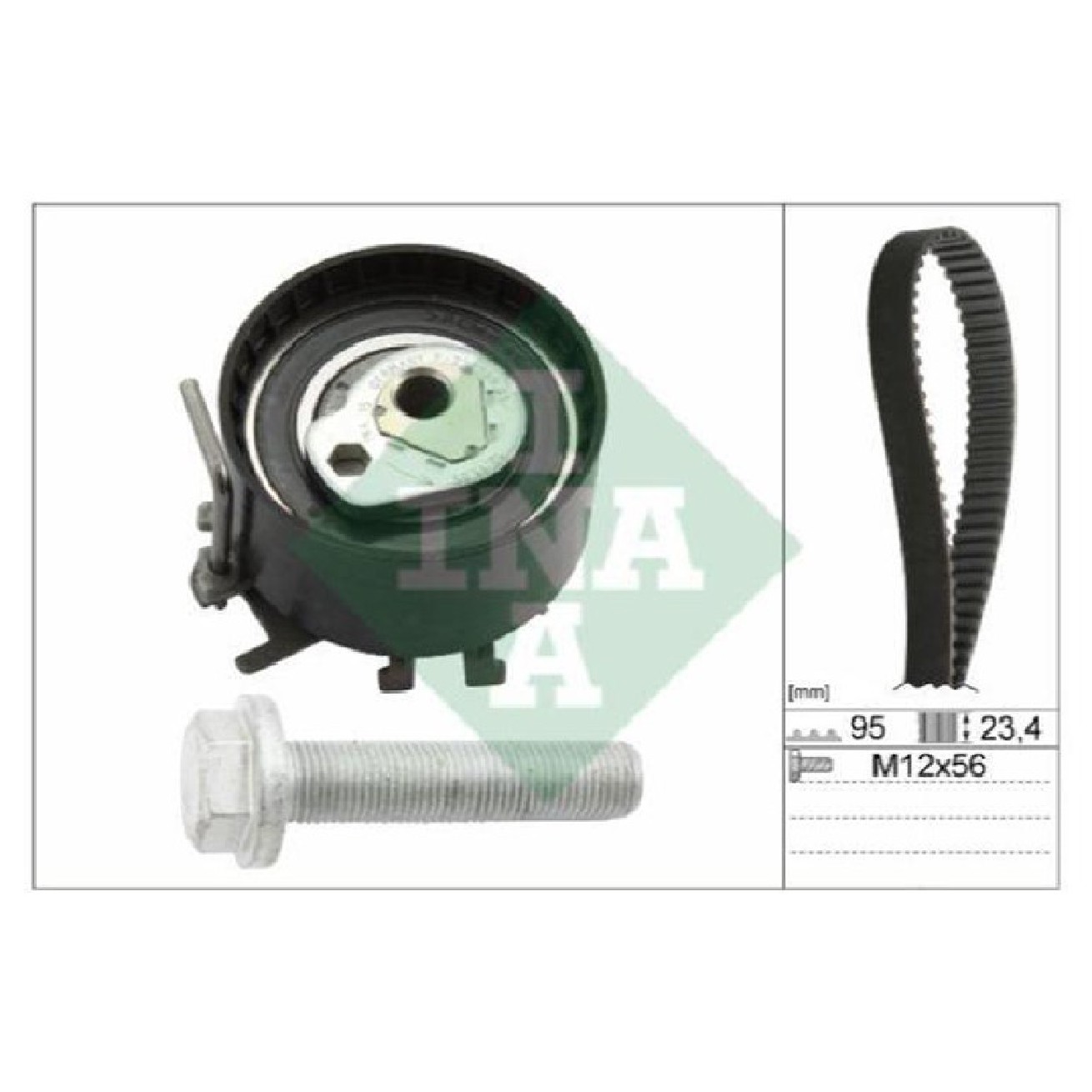 Kit de reparo de motor tensor e correia - INA - 5300195100