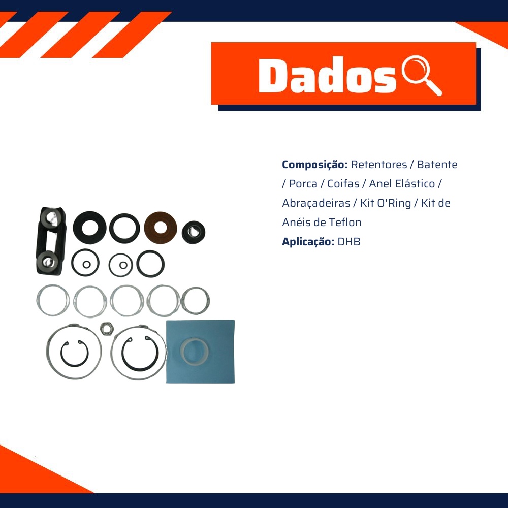 Kit de Reparo da Direção Hidráulica - Corteco - 57003K