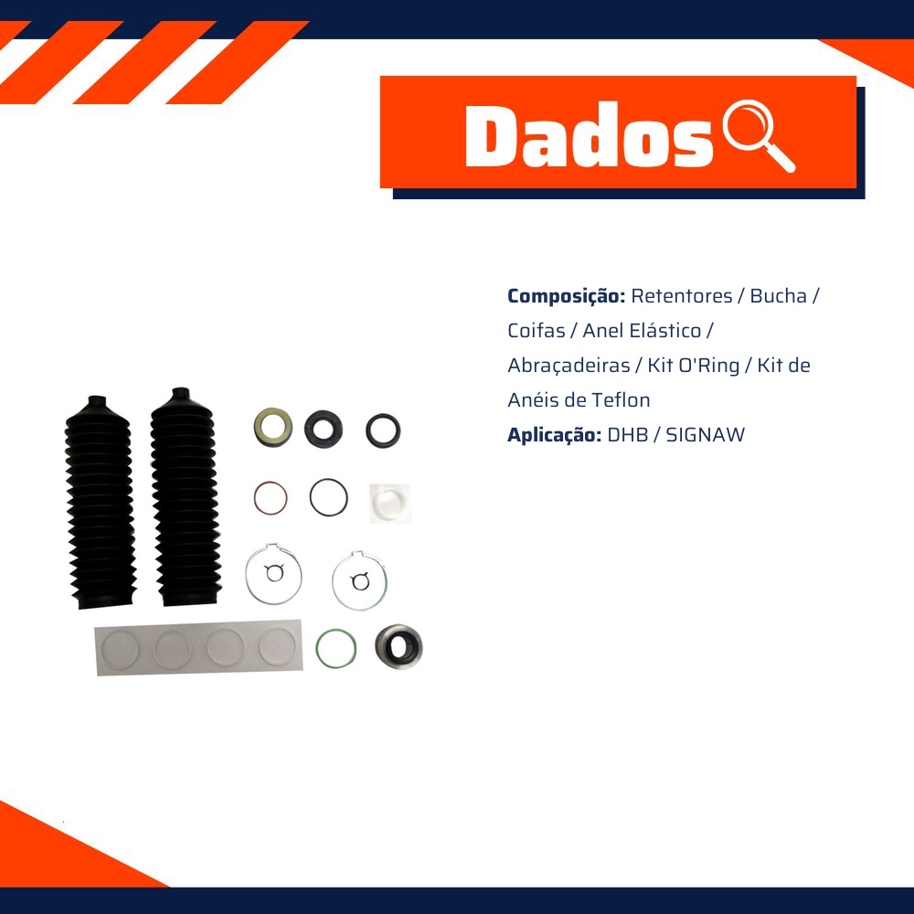 Kit de Reparo da Direção Hidráulica - Corteco - 57043K