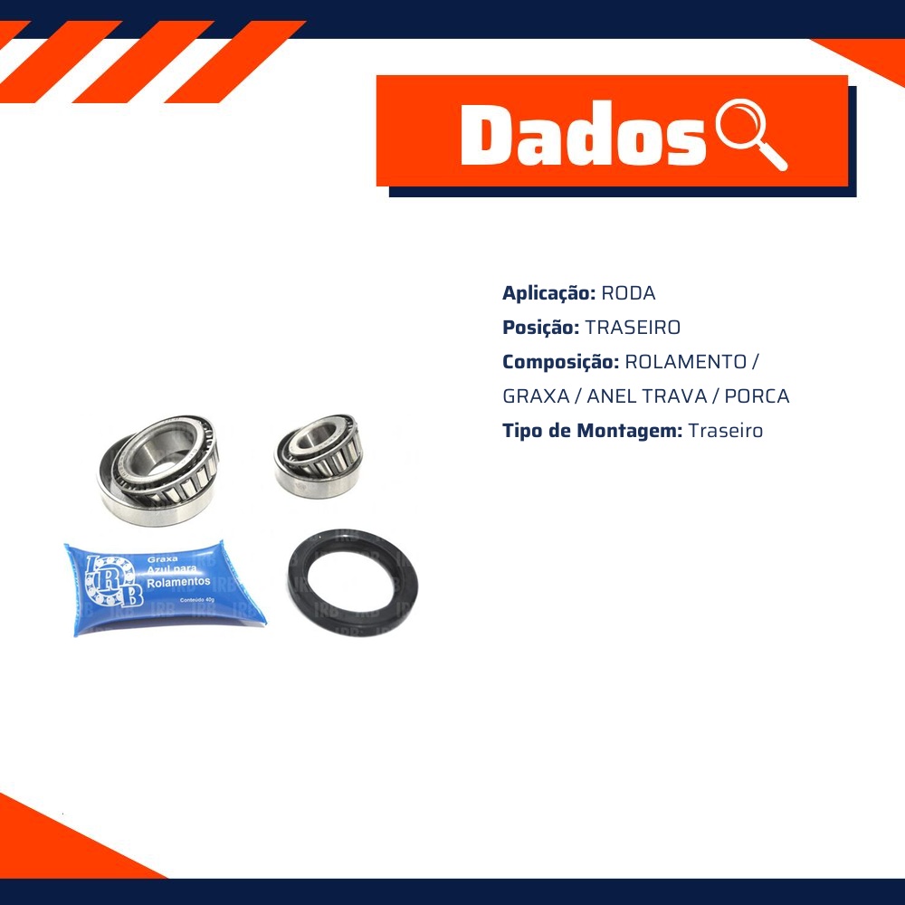 Kit do rolamento de roda - IRB - IRB300