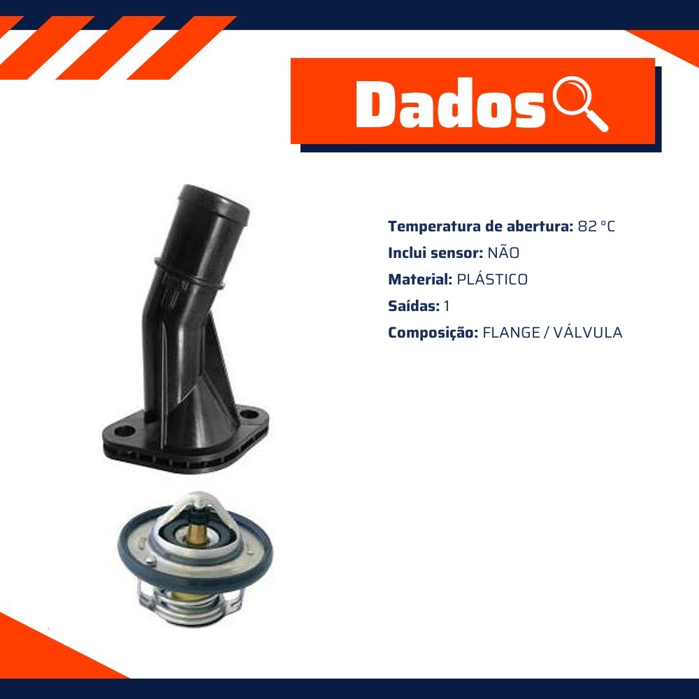 Kit Válvula Termostática para Hyundai HB20 - Valclei - 1182.82