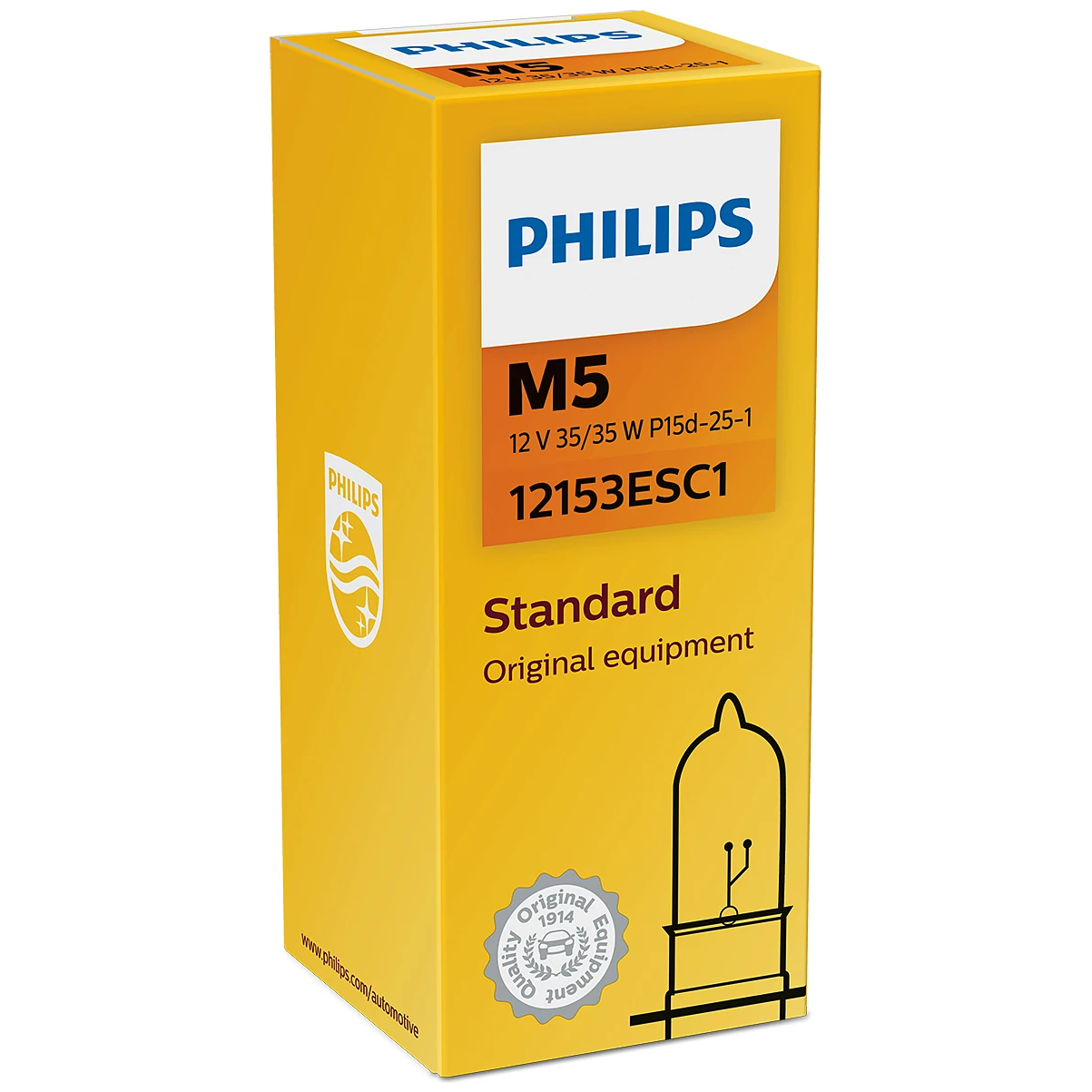 Lâmpada do Farol Alto Halogena 35/35W 12V P15D-25-1 - Philips - 12153ESC1
