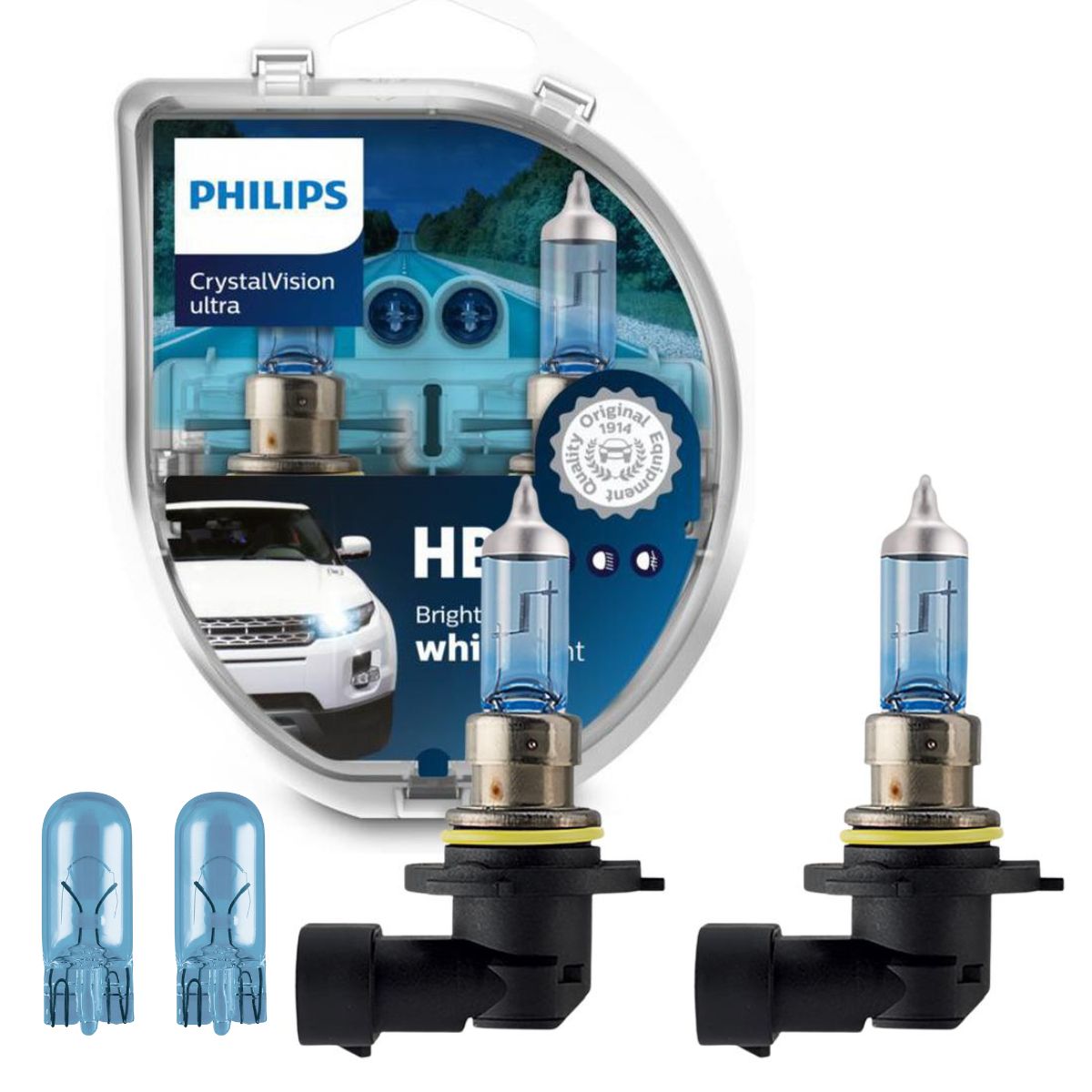 Par de lâmpadas crystal vision ultra hb4 51w - Philips - 9006CVUSM