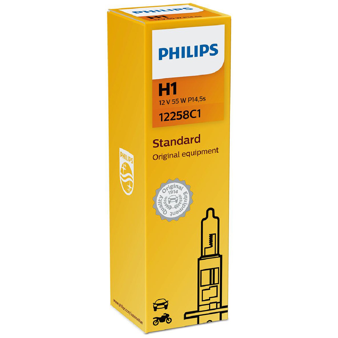 Lâmpada do Farol de Neblina H1 55W - Philips - 12258C1