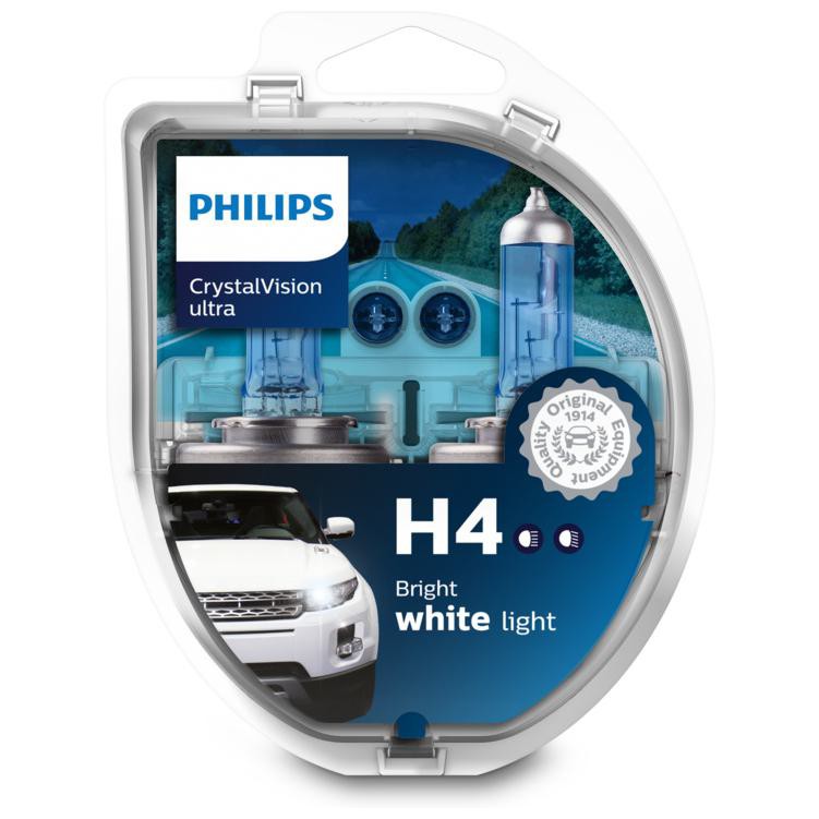 Par Lâmpada de Farol de Neblina H4 60/55W 12V Azul - Philips - 12342CVUSM