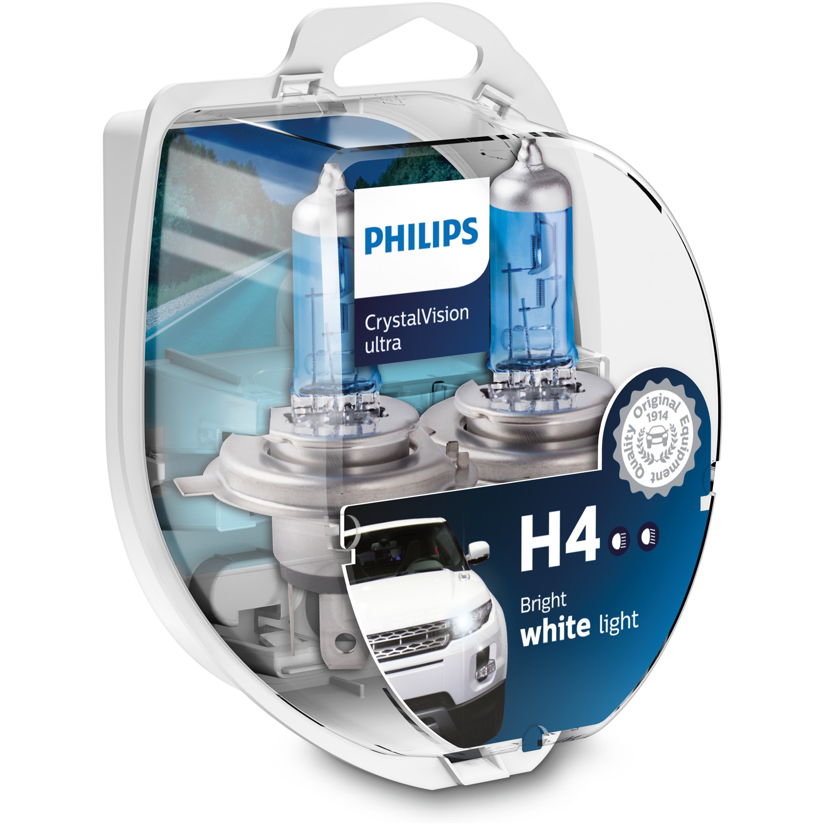 Par Lâmpada de Farol de Neblina H4 60/55W 12V Azul - Philips - 12342CVUSM