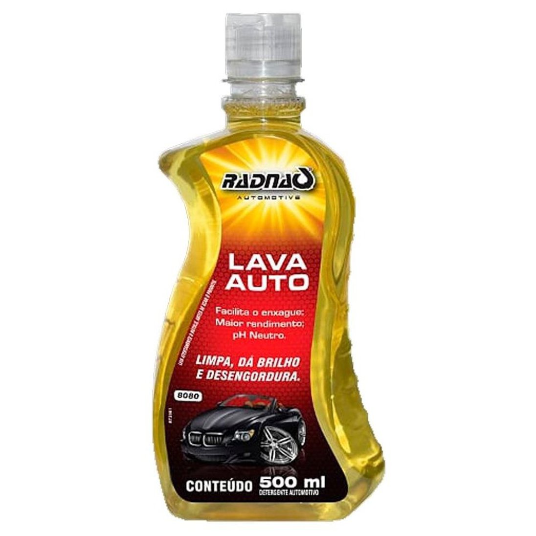 Shampoo Automotivo Lava Auto Concentrado pH Neutro 500ml - Radnaq - 8080