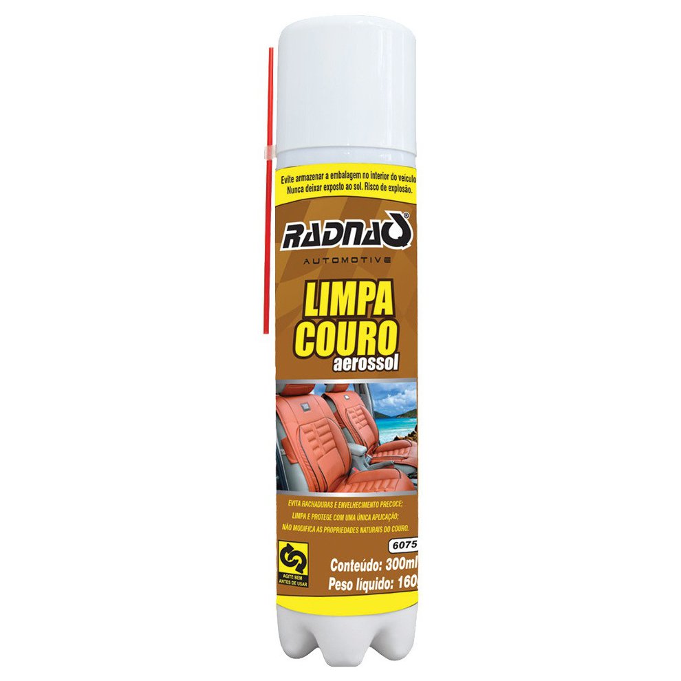 Limpa Couro Spray Aerossol Universal 300ml - Radnaq - 6075