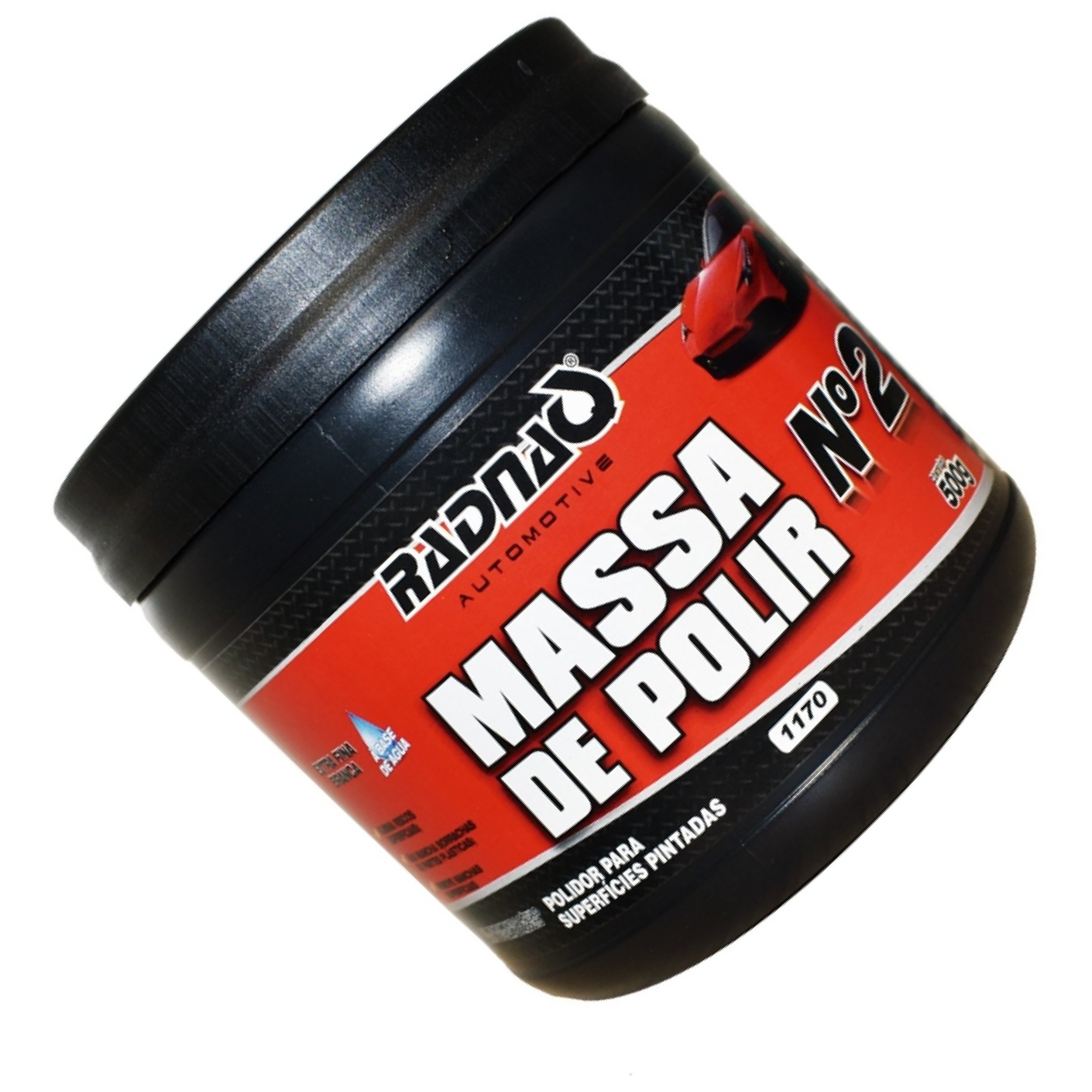 Massa de Polir Nº2 para Superfícies Pintadas - Radnaq - 1170