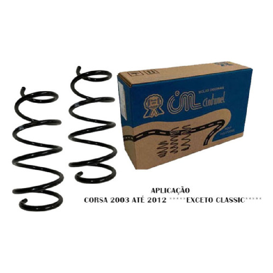 2 Mola Helicoidal Dianteira para Chevrolet Corsa e Corsa Sedan - Cindumel - CIN-2216