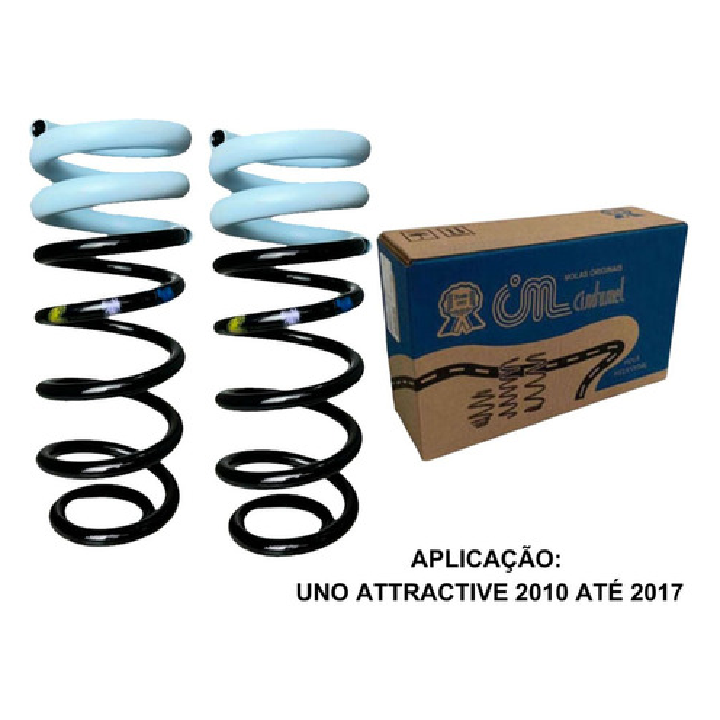 2 Mola Helicoidal Traseira para Fiat Uno - Cindumel - CIN-557M