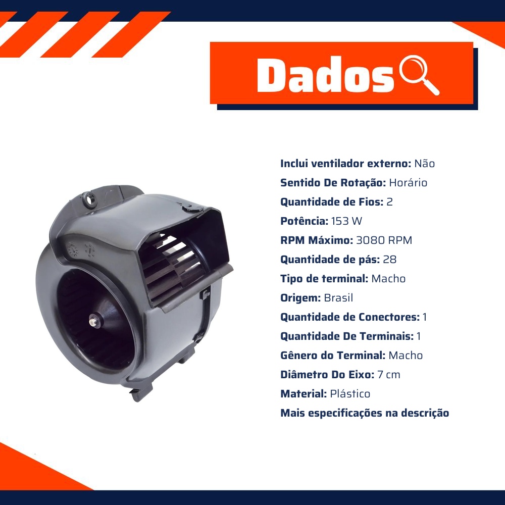 Motor de Ventilação - Gauss - GE4151