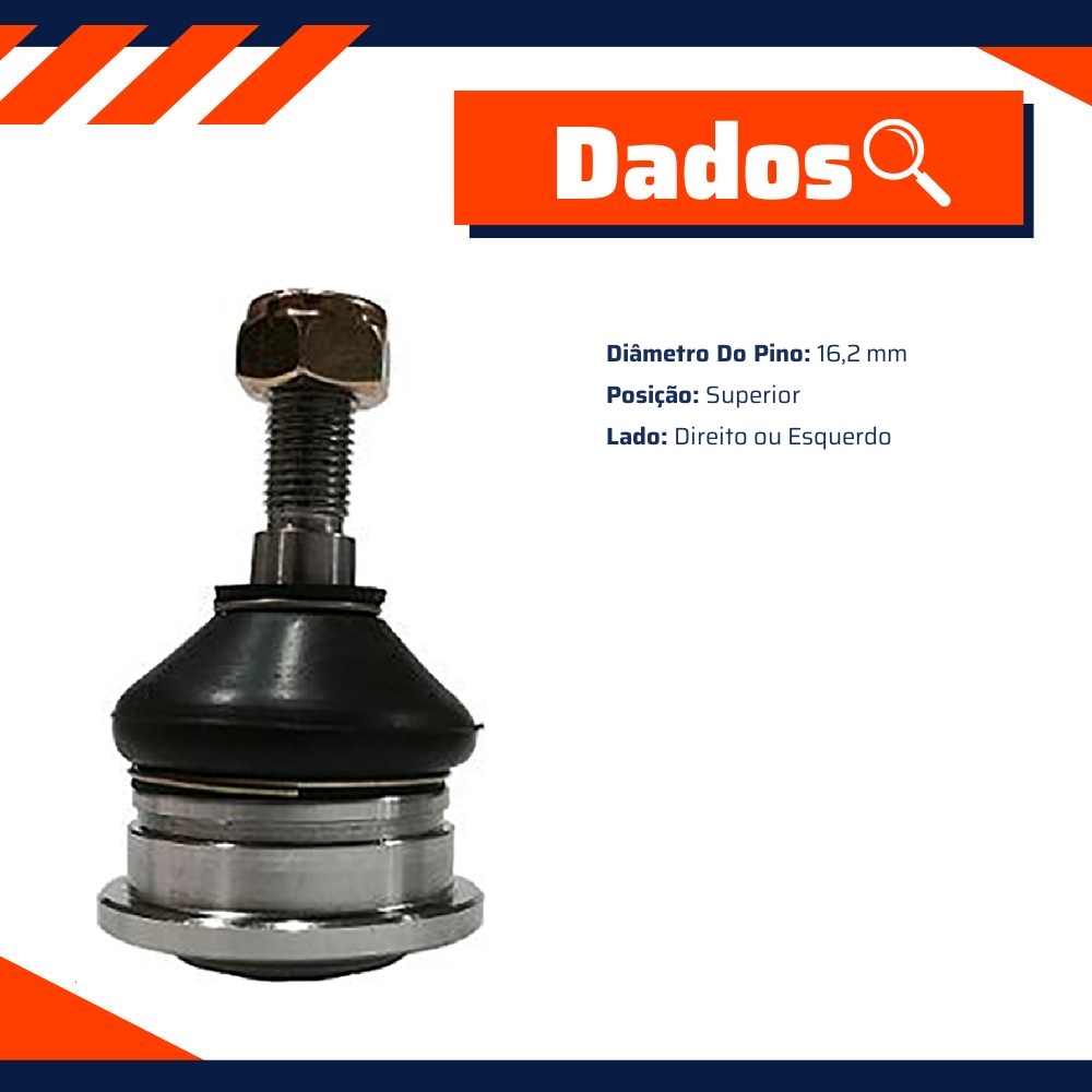 Pivô de Suspensão Superior Lado Direito ou Esquerdo para Nissan Frontier e X-TERRA - First - 62045