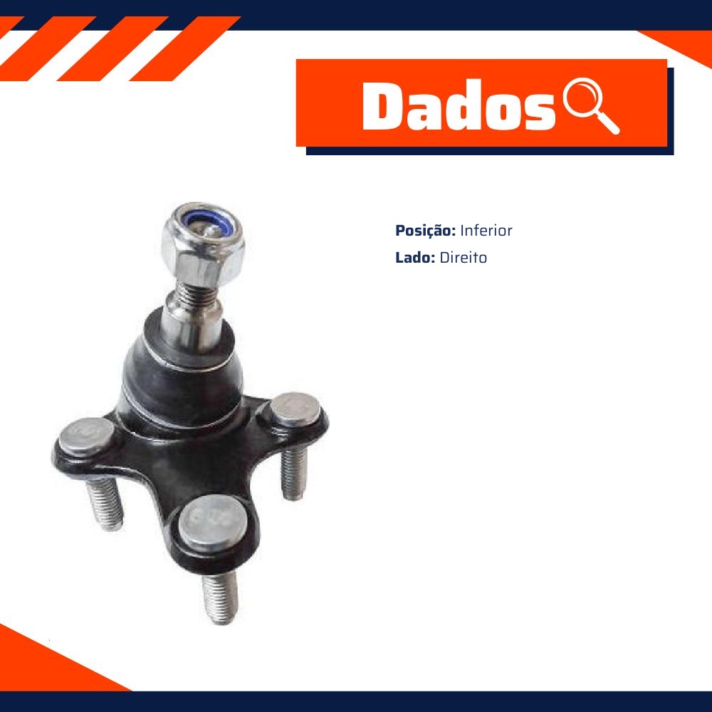Pivô de Suspensão Inferior Lado Direito - Driveway - JE-5946-XR