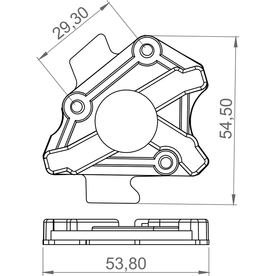 Porta Escovas para Motor de Limpador com 3 Escovas - Unifap - 6.603/3