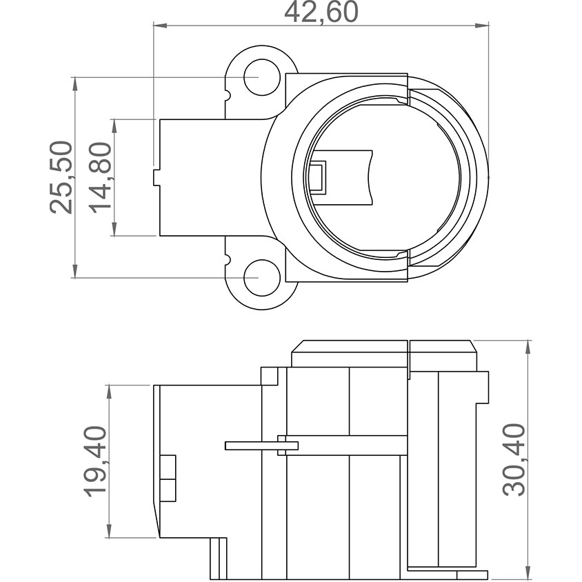 Porta Escovas para Alternador com 2 Escovas - Unifap - 2.224/2