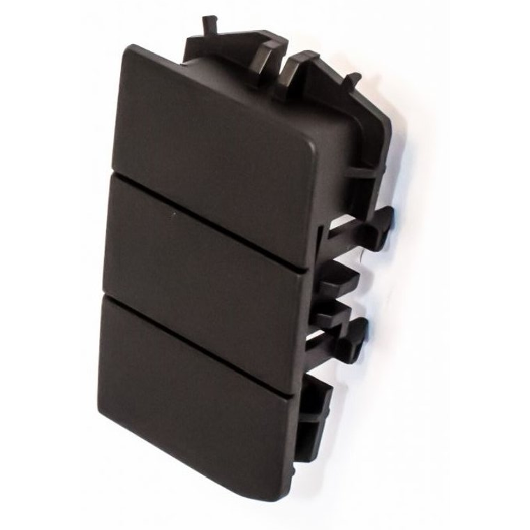 Remate Preto Central em Metal/Plástico para Volkswagen Cross Up! e Up! - Kostal - 10290773