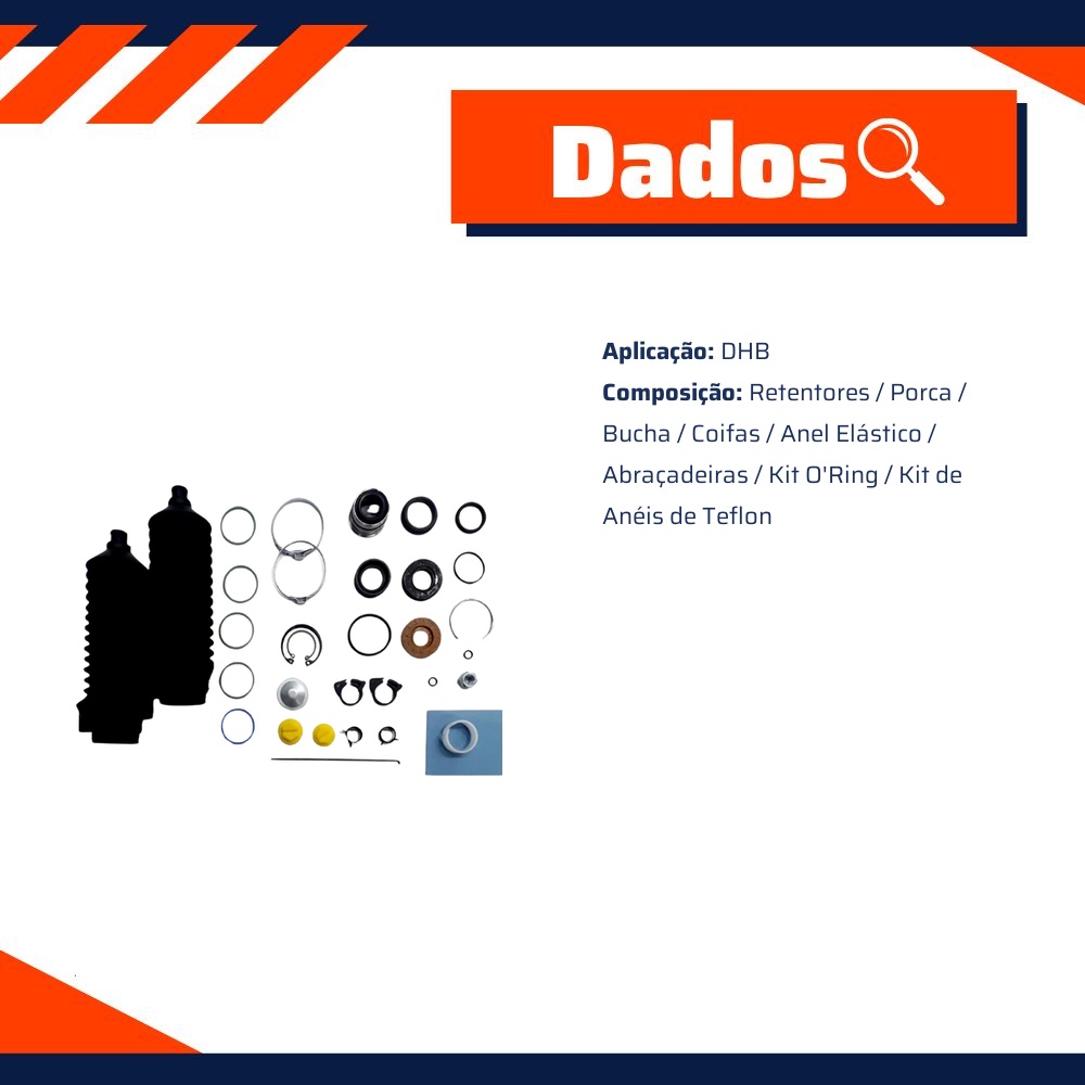 Kit de Reparo da Direção Hidráulica - Corteco - 57096K