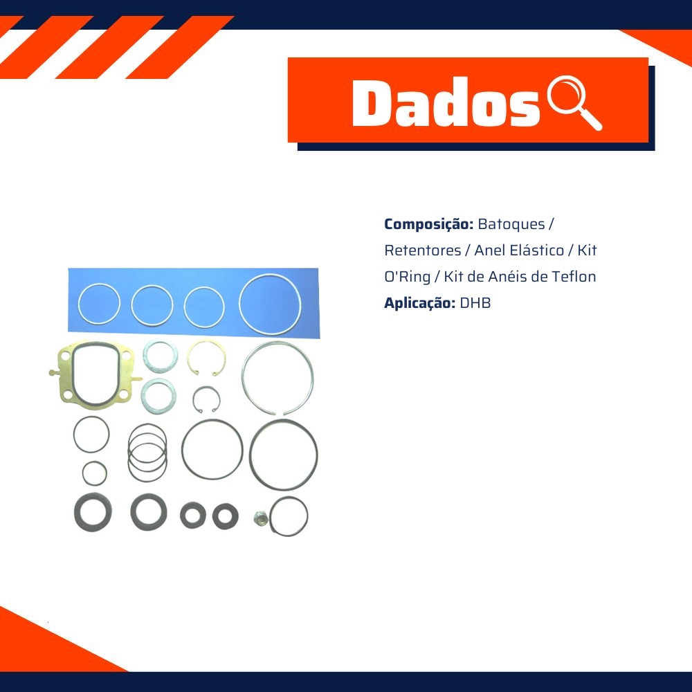 Kit de Reparo da Direção Hidráulica - Corteco - 57009K