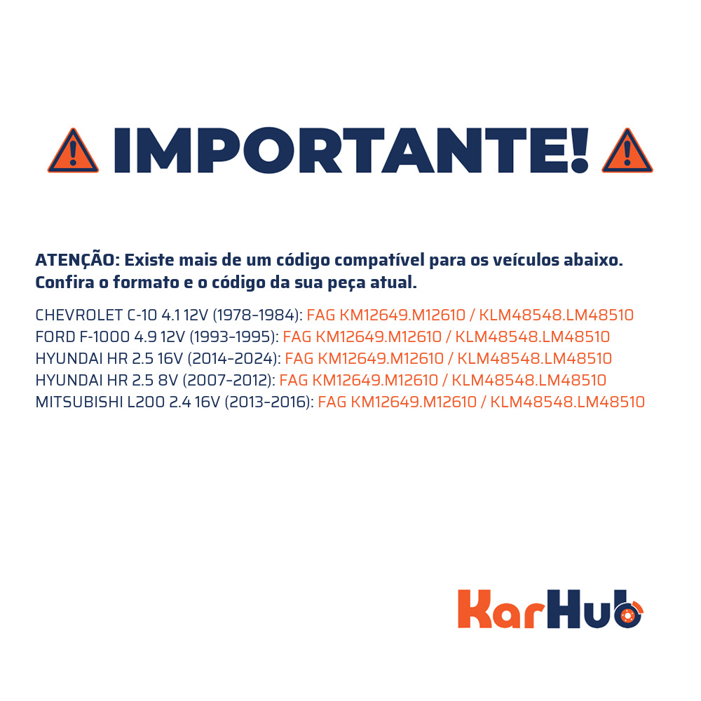 Rolamento de Roda Dianteiro - FAG - KM12649.M12610