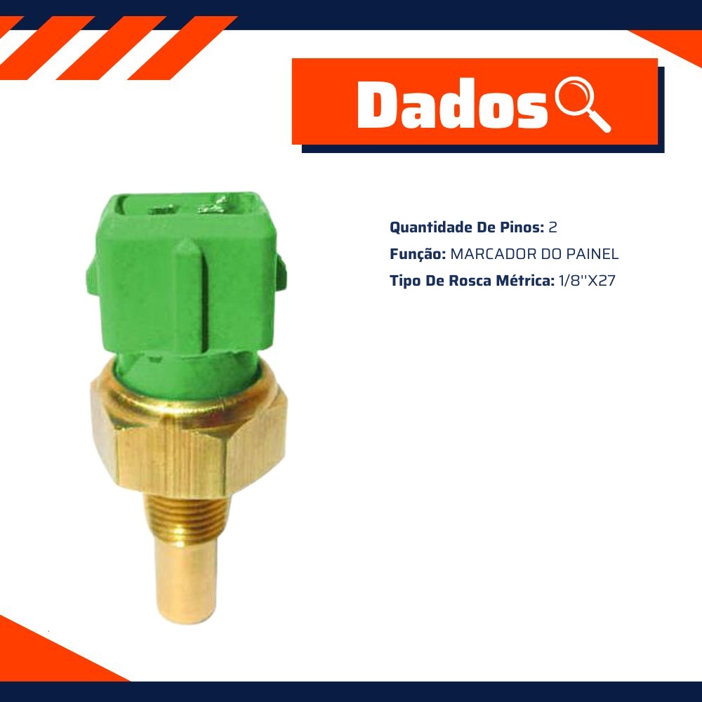 Sensor de Temperatura para Ford Courier e Fiesta - Valclei - 44061