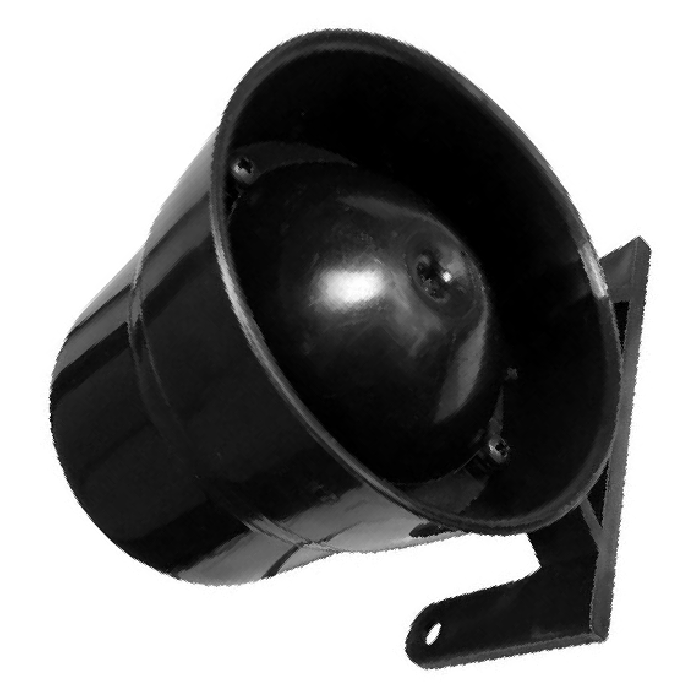 Sirene Piezoelétrica 24V 115dB Sinalizador - DNI - 4024