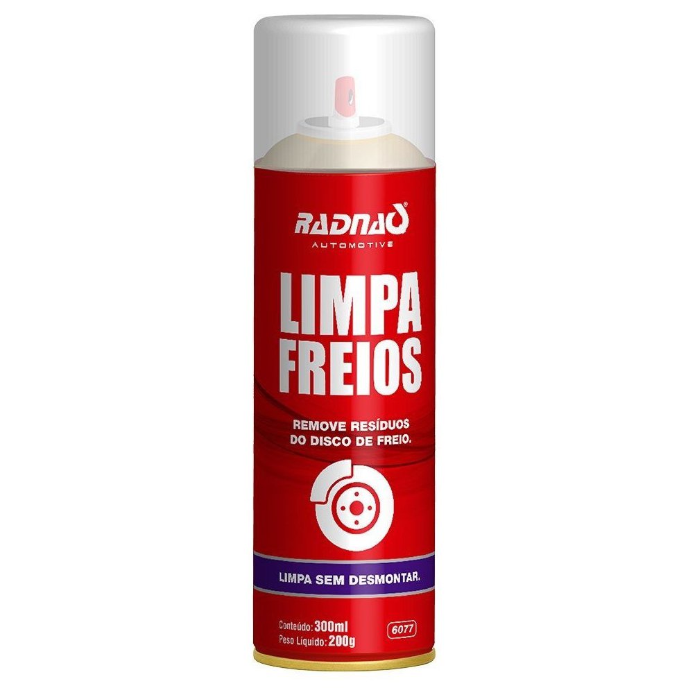 Limpa Freios Aerossol Universal 300ml Sem Desmontar - Radnaq - 6077