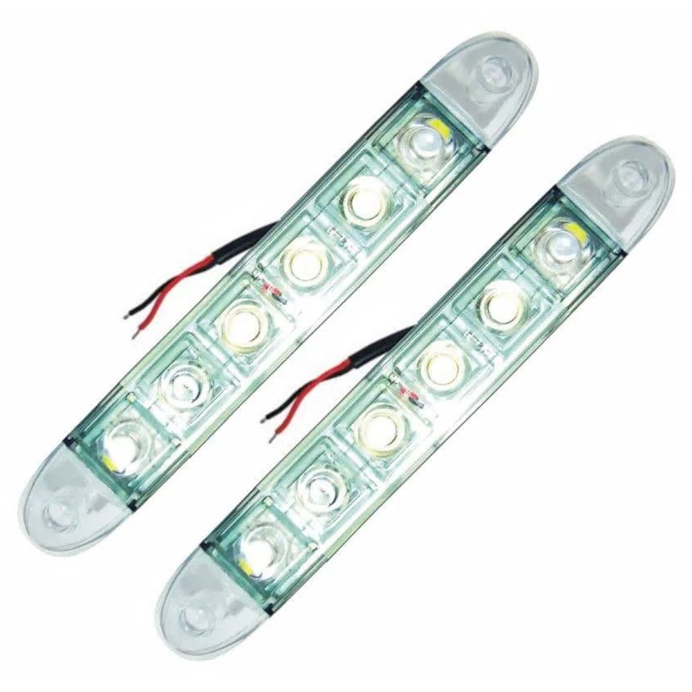 Par Farol DRL Daylight 6 LEDs 12V - DNI - 2032