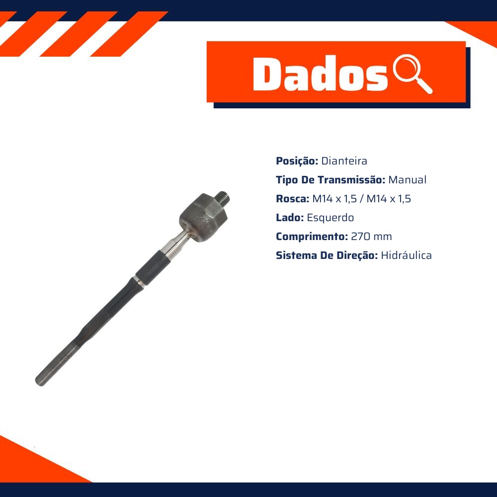 Terminal Axial Lado Direito ou Esquerdo - Volda - AX003