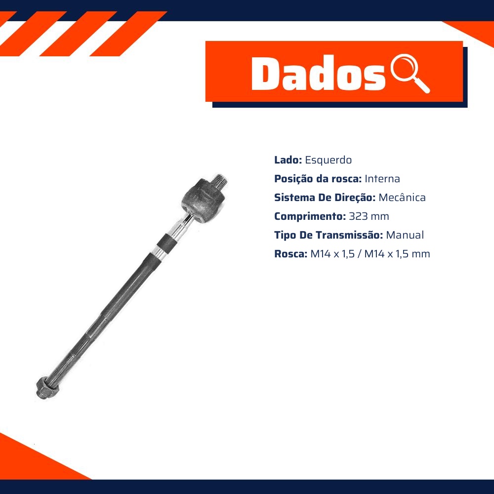 Terminal Axial Lado Direito ou Esquerdo - Volda - AX011