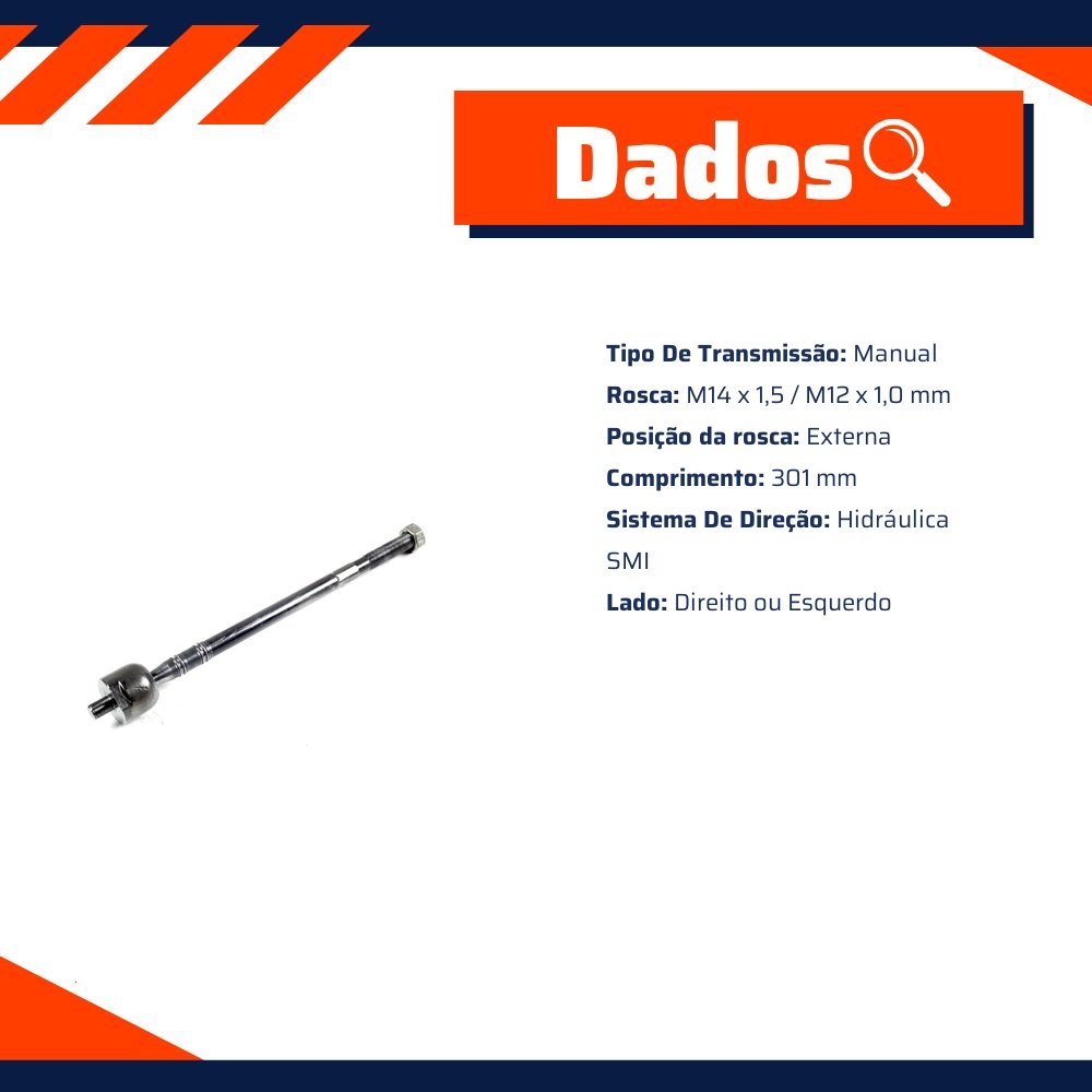Terminal Axial Lado Direito ou Esquerdo - Volda - AX019