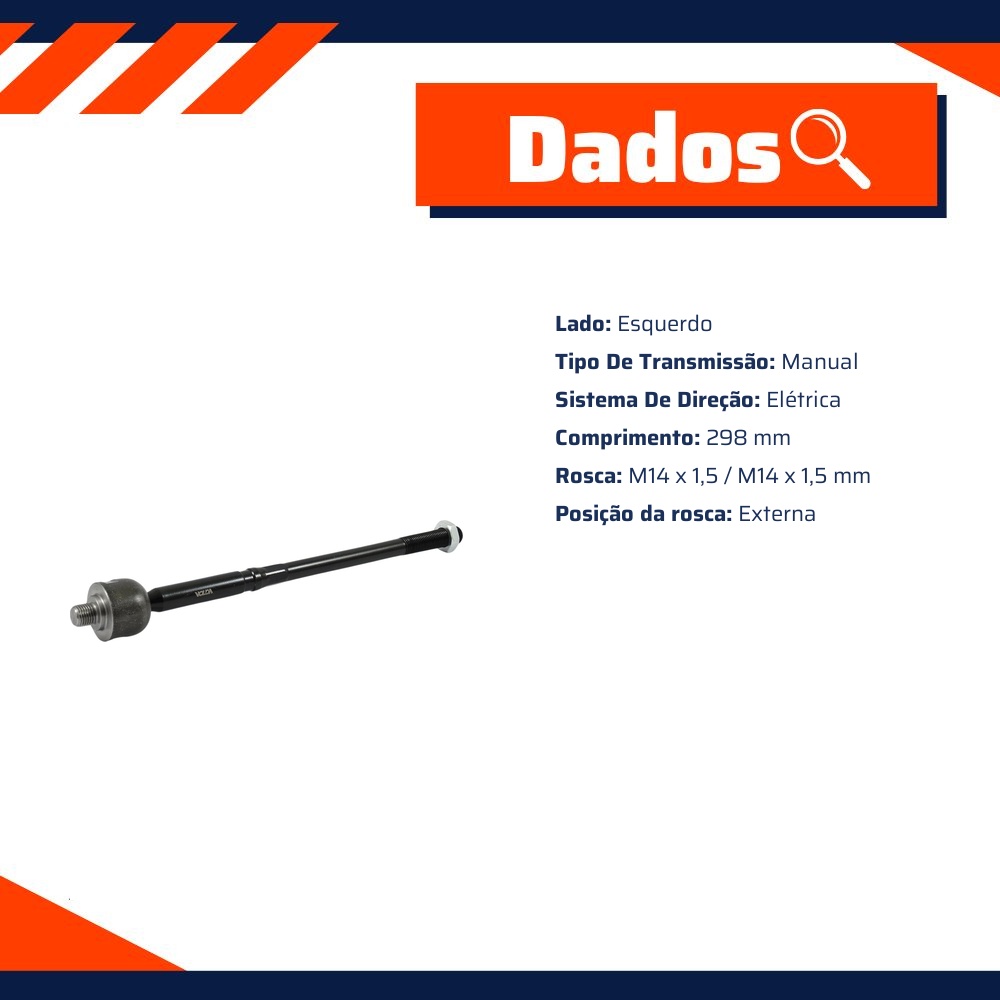 Terminal Axial Lado Direito ou Esquerdo - Volda - AX086