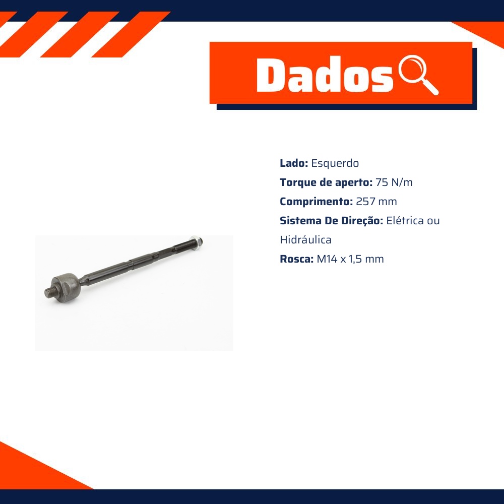 Terminal Axial Lado Direito ou Esquerdo - Volda - AX309