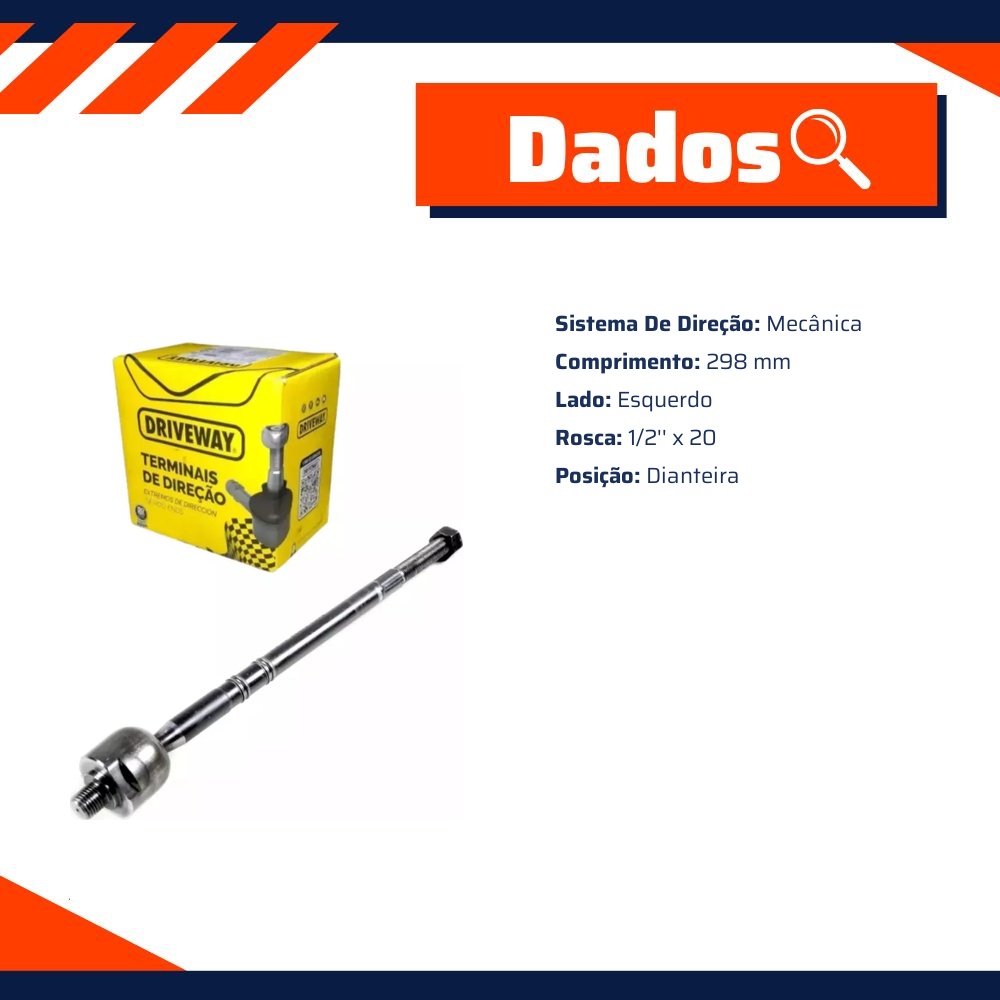Terminal Axial Lado Direito ou Esquerdo para Ford Ka - Driveway - BD-5794-R