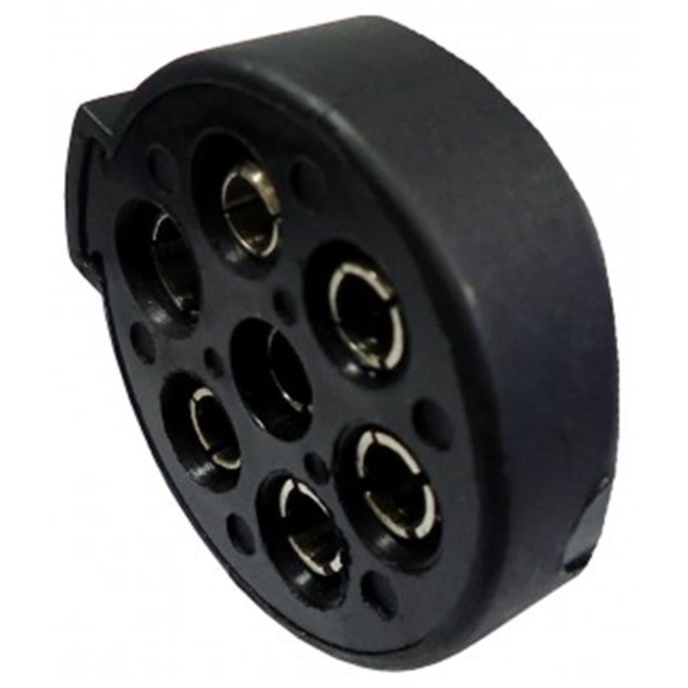 Tomada de Engate Macho Nylon Reforçado 7 Polos - DNI - 8312