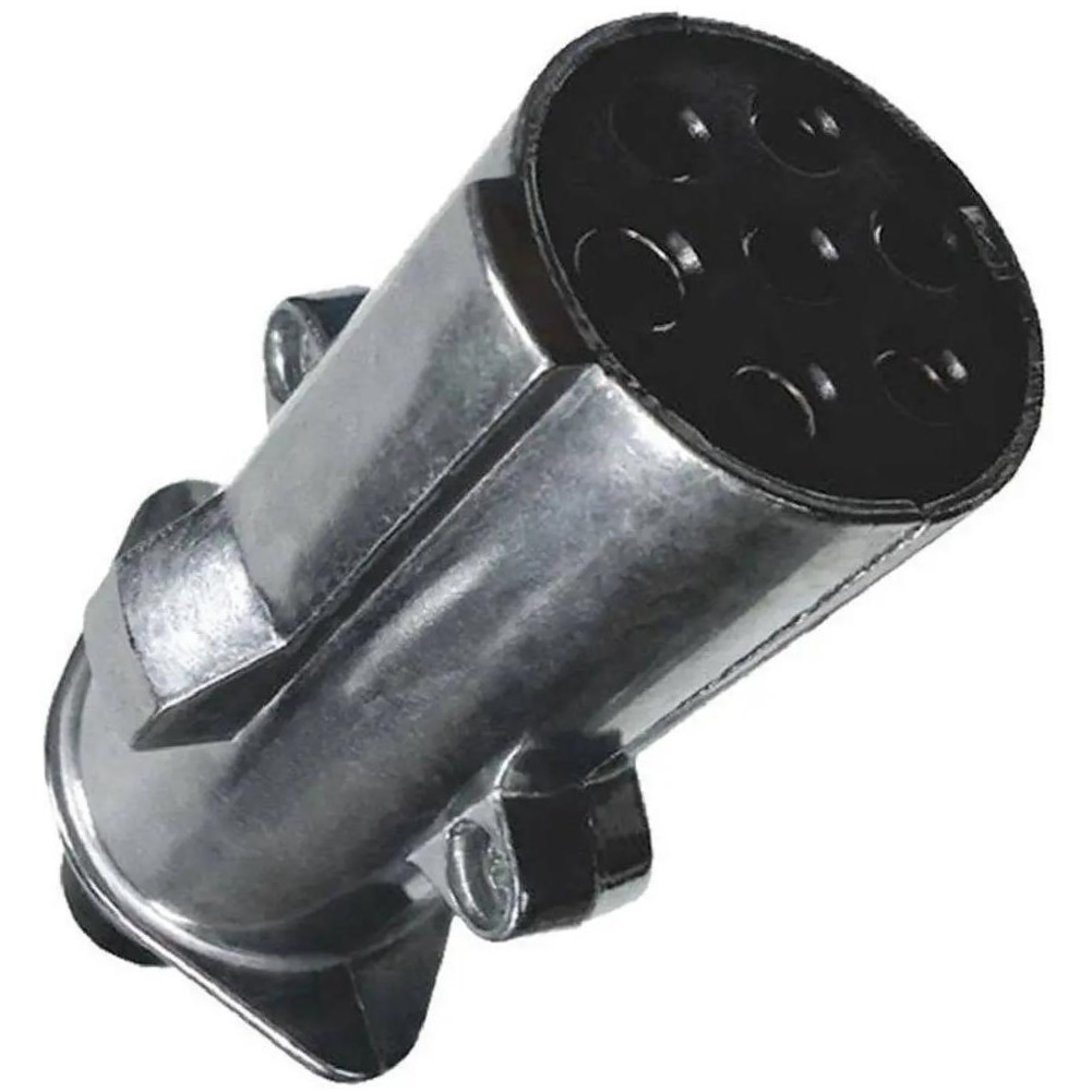 Tomada Reboque 7 Pinos Aluminio 24v Carreta Engate Fixo e Móvel - DNI - 8324