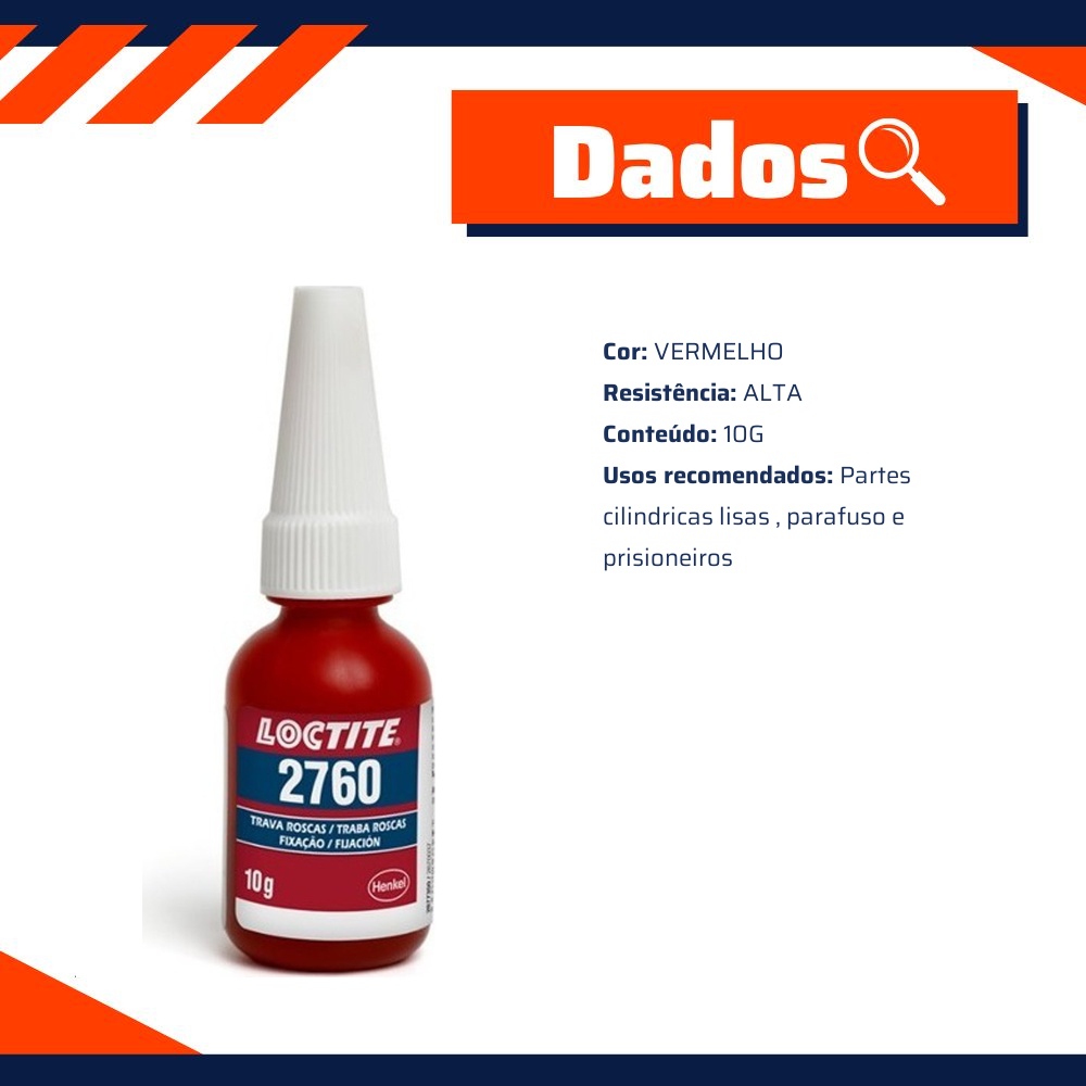 Trava Rosca Vermelho - Loctite - 2677350