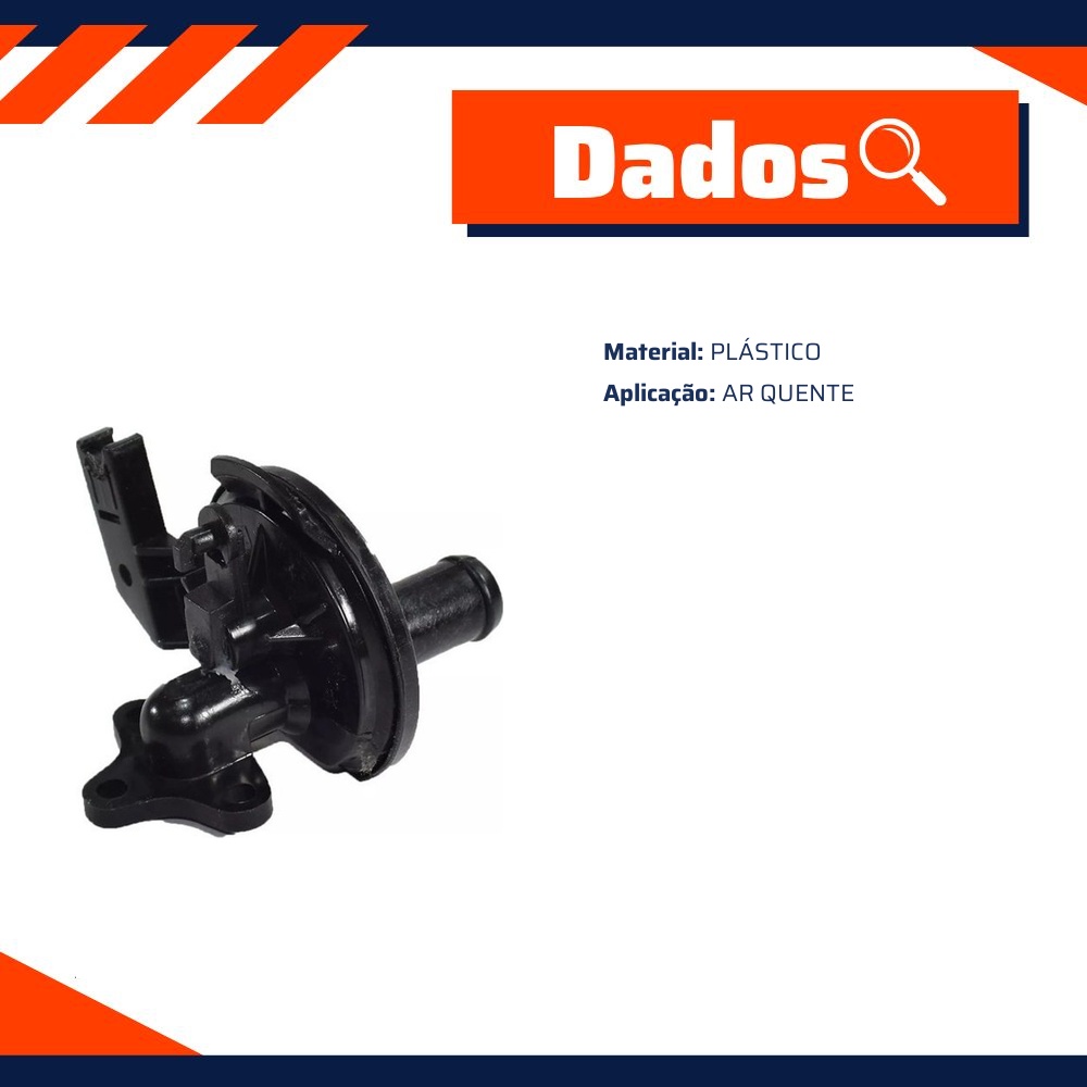 Válvula do Ar Quente de Plástico para Fiat Palio - AJE - 087094