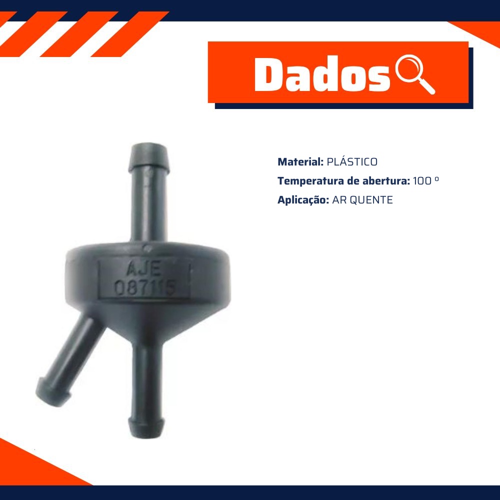 Válvula do Ar Quente para Chevrolet Blazer e S10 - AJE - 087115