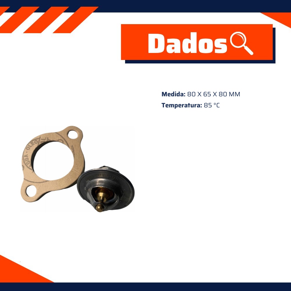 Válvula Termostática para Chevrolet Caravan e Opala - Valclei - 2207.85