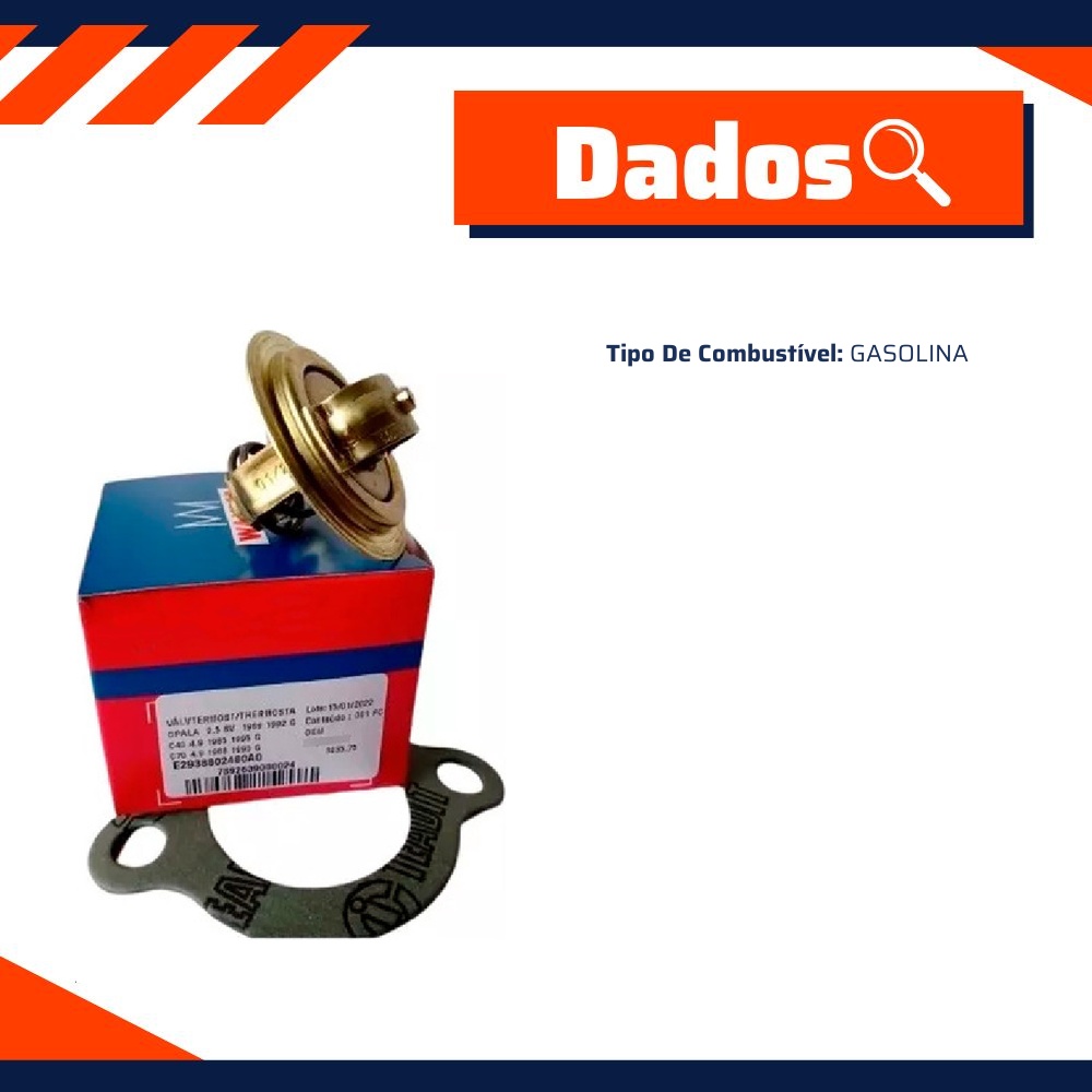 Válvula Termostática para Chevrolet Caravan e Opala - Wahler - 3035.75