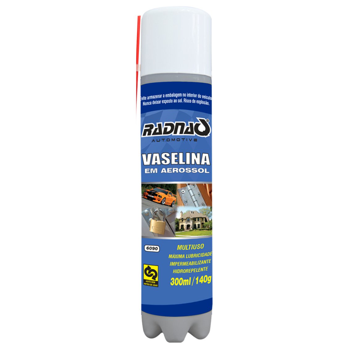 Vaselina Líquida em Aerossol Multiuso 300ml - Radnaq - 6090