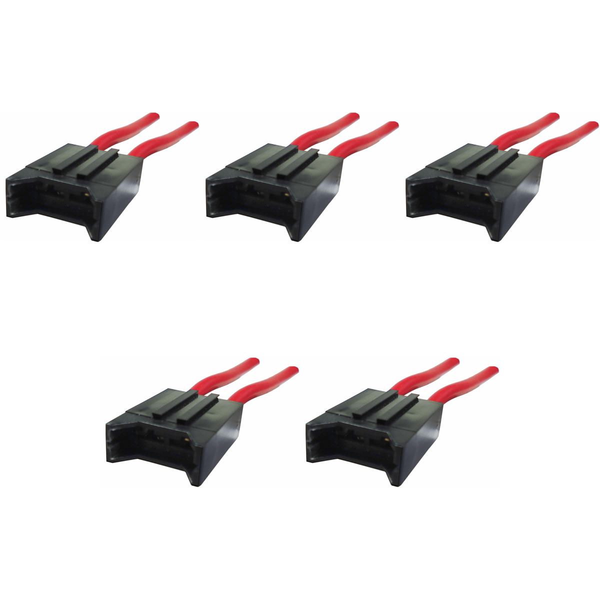 Kit 5 Porta Fusível Lâmina com Cabo HFX 150 - DNI - 7504