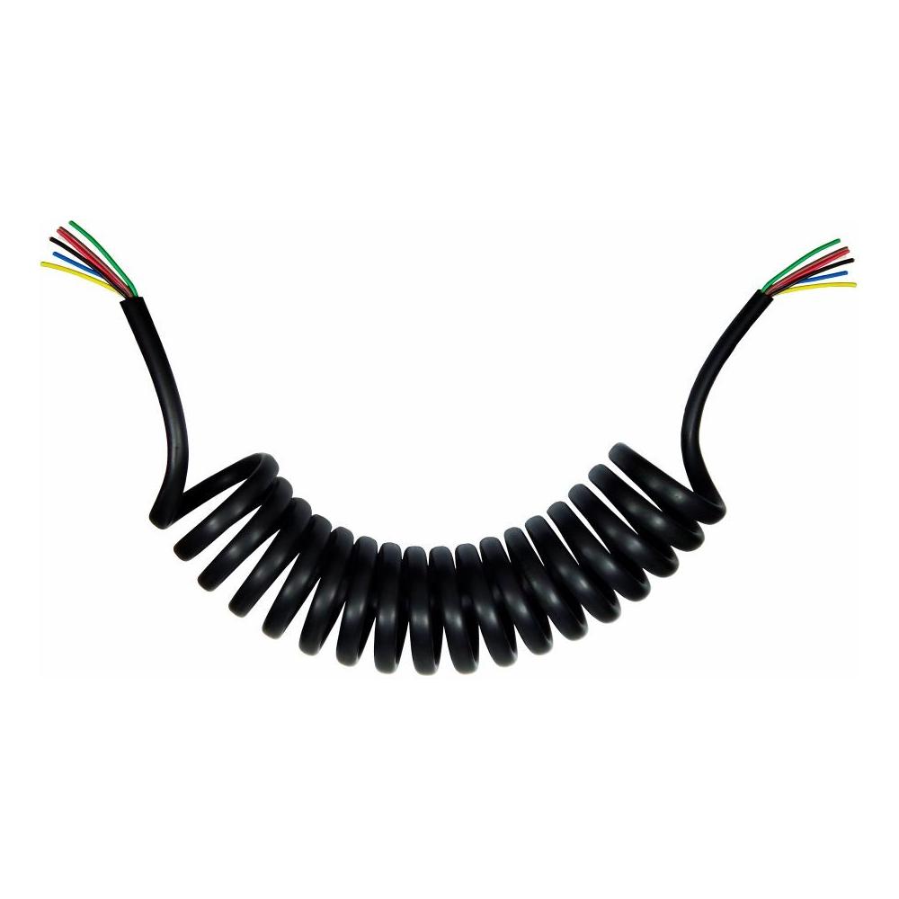 Chicote Elétrico Espiral 4,5 Metros 7 Vias para Carretas com LED - DNI - 8304-L