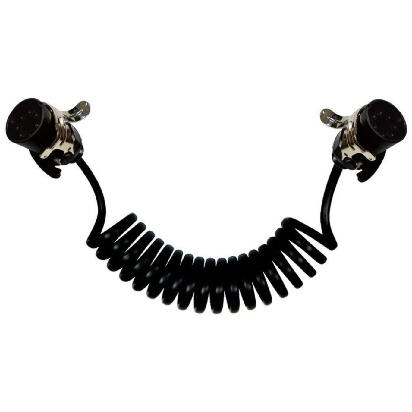 Chicote Elétrico Espiral 15 Vias com Conectores MachoxMacho 5,5 Metros - DNI - 8386