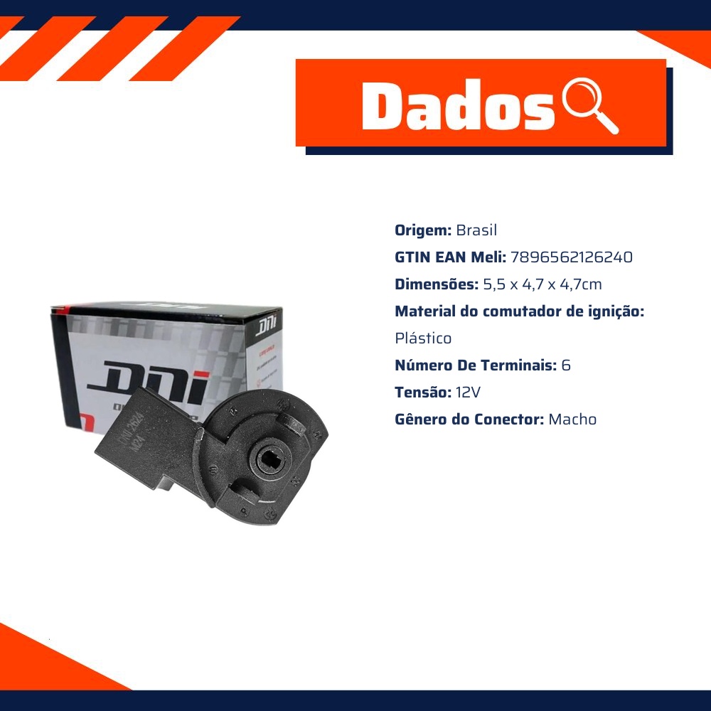Comutador de Ignição - DNI - 2624