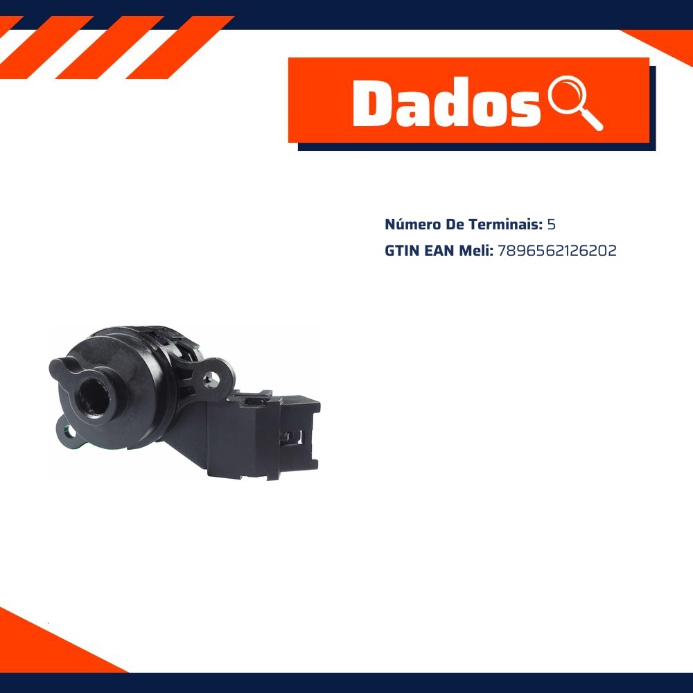 Comutador de Ignição 5 Terminais - DNI - 2620